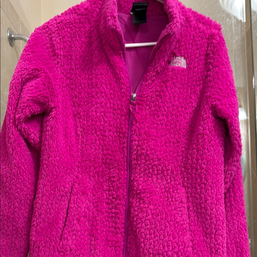 The North Face Vibrant Pink Sherpa Jacket